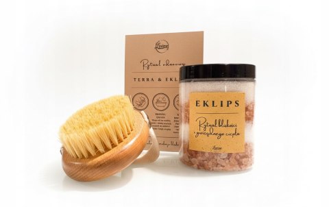Zestaw SPA EKLIPS ze szczotką TERRA i solą ylang-ylang