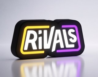 Lampka LED z logo Roblox Rivals, podświetlenie RGB