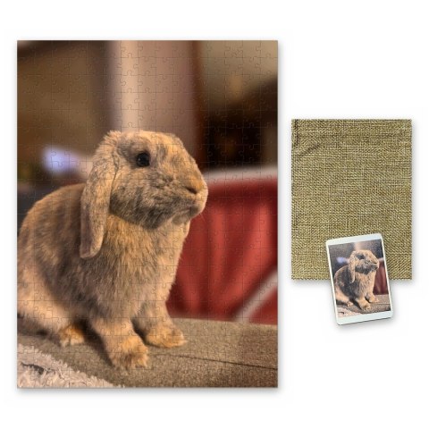 Puzzle ze zdjęciem A3 300 elementów 30x40 personalizowane prezent woreczek