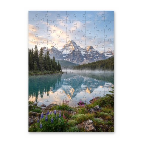 Puzzle ze zdjęciem A4 108 elementów personalizowane prezent woreczek jutowy